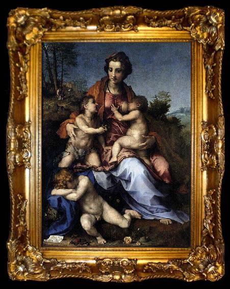 framed  Andrea del Sarto Charity, ta009-2
